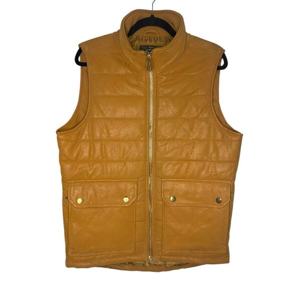 Jordan Craig Quilted Camel Puffer Vest Men’s Medium - Picture 1 of 8